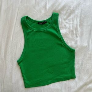Zara ribbed racerback tank top